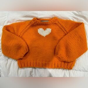 GOGO Sweaters wool Marigold/snow heart pullover